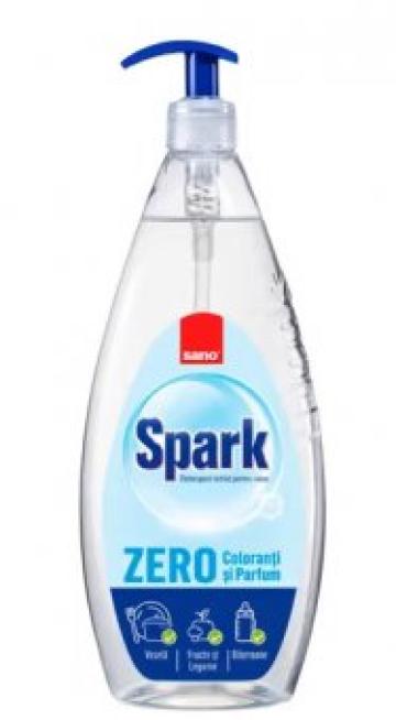 Detergent lichid pentru vase Sano Spark Zero 1l de la Supermarket Pentru Tine Srl