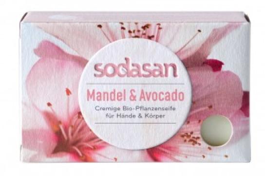 Sapun crema bio migdale si avocado 100g Sodasan de la Supermarket Pentru Tine Srl