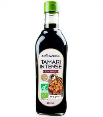 Sos de soya Tamari intens bio 480ml, Aromandise