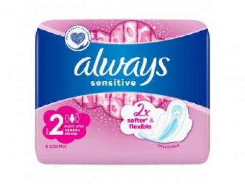 Absorbante Always Sensitive Super nr.2, 8 buc/pachet