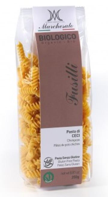 Fusilli cu naut bio fara gluten 250g Marchesato de la Supermarket Pentru Tine Srl