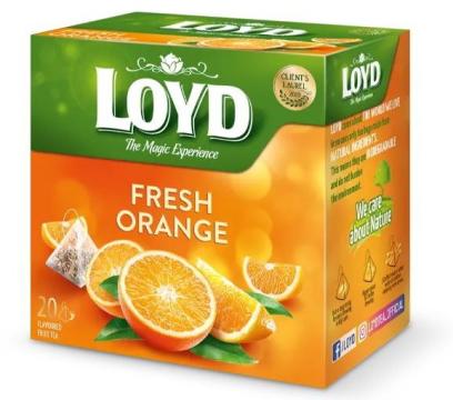 Ceai de fructe Refreshing Orange Loyd 20x2g