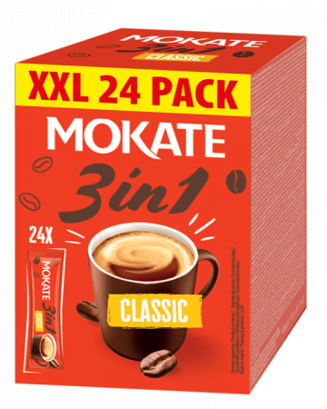 Cafea instant plic Mokate 3in1 Classic 24x17g