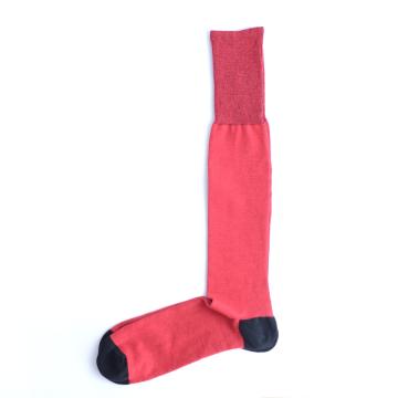 Sosete rosii, bumbac pieptanat, 3/4 de la Sockspoint Srl