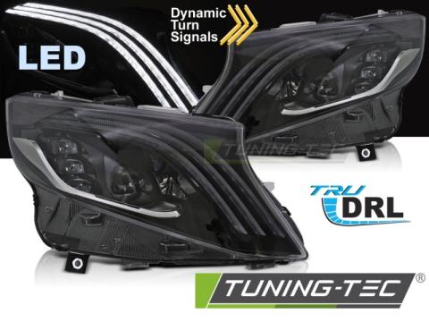 Faruri Headlights LED negru Mercedes Vito W447 14-23