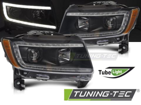 Faruri Chrysler Jjeep Grand Cherokee 11-13 Tube Light negru