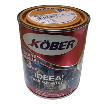 Vopsea ocru pentru lemn si metal Kober Ideea 0.75L