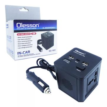 Invertor auto 150W 12/24V Olesson DC la 220V AC cu 2xUSB de la Startreduceri Exclusive Online Srl - Magazin Online Pentru C