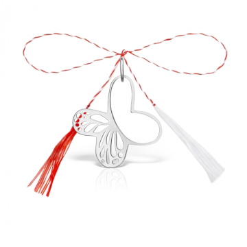 Pandantiv martisor din argint, fluturas decupat 1.8 cm de la Atelier Lolit Srl