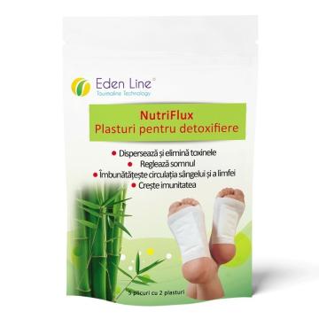 Plasturi pentru detoxifiere 10 bucati, Eden Line NutriFlux