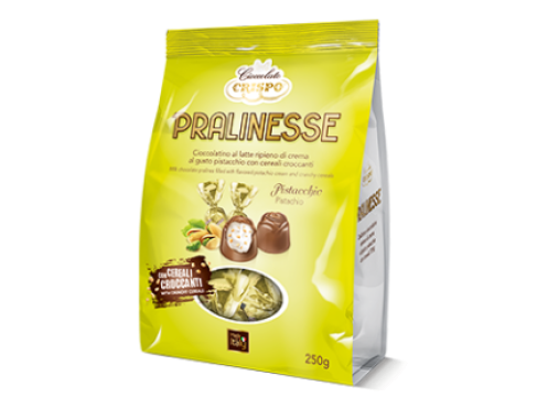 Praline cu crema de fistic Pralinesse Crispo 250g de la Emporio Asselti Srl