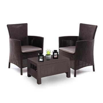 Set mobilier de gradina pentru balcon Corowa, maro