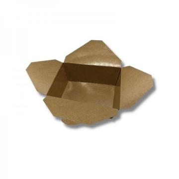 Cutie carton kraft, Take-Away, 4 clapete, 1200cc (50buc)