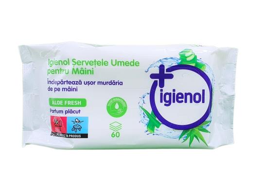 Servetele umede pentru maini Igienol - Aloe Fresh - 60 buc de la Medaz Life Consum Srl