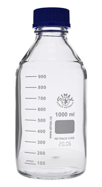 Sticla de laborator autoclavabila cu capac - ISO 4796 de la Medaz Life Consum Srl