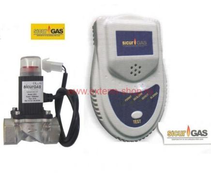 Detector gaz cu electrovalva 3/4'' SicurGAS