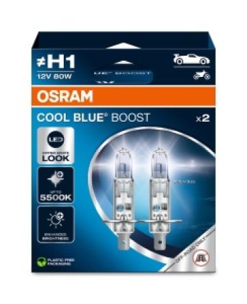 Set Becuri H1 80W Osram Cool Blue Boost Offroad de la LND Albu Profesional Srl