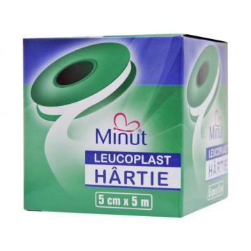 Leucoplast hartie - 5 cm x 5 m - Minut de la Medaz Life Consum Srl