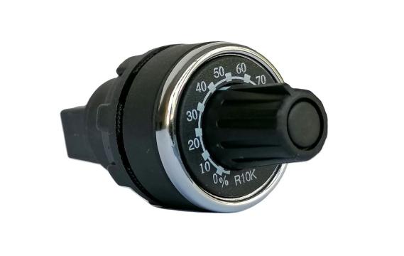 Potentiometru monotura Emas BPR10K, 10 k, 0…10V, 22 mm de la Braistore Srl