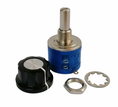 Potentiometru multitura 10k SR Passives, 2W, ax 13 mm de la Braistore Srl