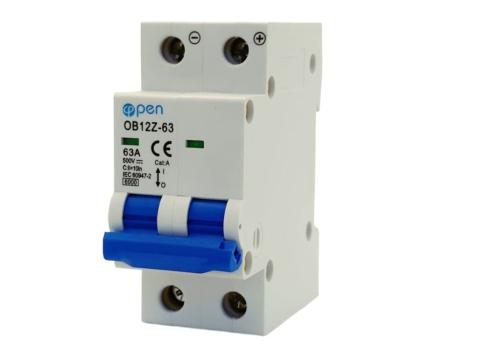 Siguranta automata 63A 2P 500V DC, protectie suprasarcina