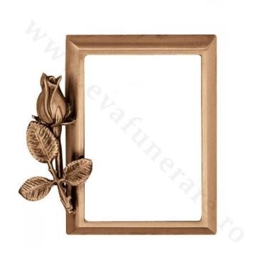 Rama bronz cu trandafir 279 de la Casa Funerara Eva Srl