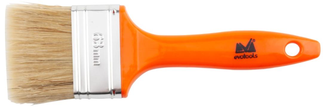 Pensula cu maner din plastic orange / 25mm de la URBANIX SRL