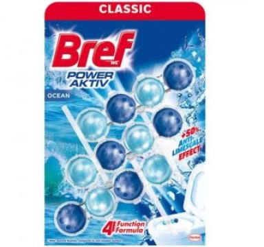 Odorizant toaleta Bref WC Power Aktiv Ocean 3x50g de la Supermarket Pentru Tine Srl