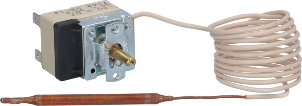 Termostat reglabil 30-90C, 1CO, 16A, bulb 6mmx95mm