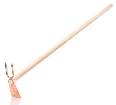 Sapa de gradina din cupru cu maner lung si grebla, Zala