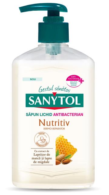 Sapun lichid antibacterian - nutritiv Sanytol - 250 ml de la Medaz Life Consum Srl