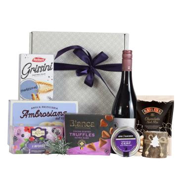 Cadou cutie decorativa vin rosu Cuvee 21