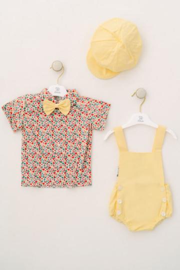 Costum botez Spielhosen - galben de la Andreeatex