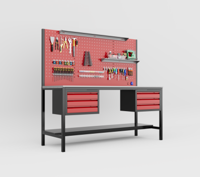 Masa de lucru industriala WBT-20019070-PRO-CAB6-LED de la Caldor Heat &Engineering Srl