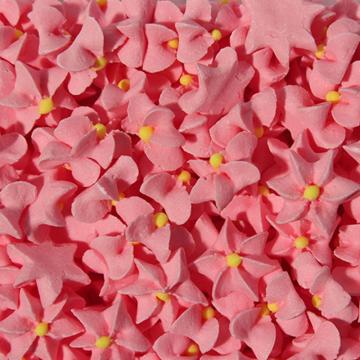 Decor tort Floricele mici roz din zahar, 180 buc. - Lumea de la Lumea Basmelor International Srl