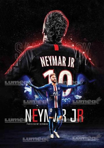 Imagine comestibila tort din zahar Neymar la PSG - Lumea