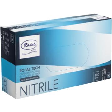 Manusi nitril albastre 100 buc S - Roial Tech