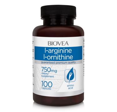 Supliment alimentar Biovea L-Arginina / L-Ornitina (750mg)