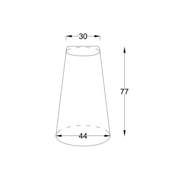 Bolard din beton conic - delimitator parcare 77 x 44 cm de la Andbas