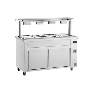 Bain marie cu dulap de inox 4 x GN 1/1