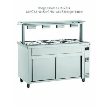 Bain marie cu dulap de inox 5 x GN 1/1