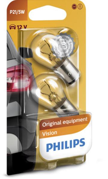 Set 2 becuri semnalizare P21/5W 12V (blister) Philips de la Auto Care Store Srl