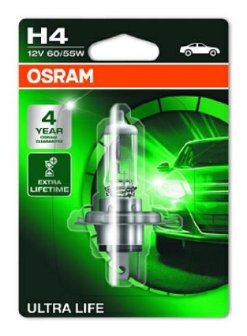 Bec 12V H4 60/55 W Ultra Life blister 1 buc Osram de la Auto Care Store Srl