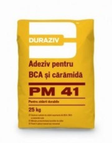 Adeziv pentru BCA si caramida Duraziv PM 41, 25kg de la PDET Atlantic Distribution Srl