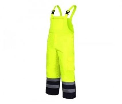 Pantalon reflectorizant cu pieptar / galben - XL de la PDET Atlantic Distribution Srl