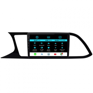 Navigatie dedicata Seat Leon 3 (2013-2020), 9 inch, 4Gb Ram