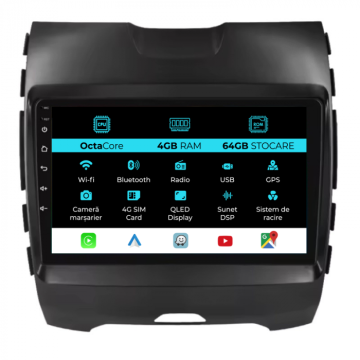 Navigatie Dedicata Ford Edge (2015 - 2021), 9Inch, 4Gb Ram de la Nav Store
