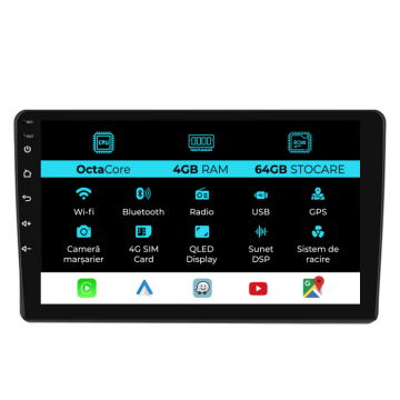 Navigatie android dedicata Fiat Panda (2003 - 2012), 9 inch de la Nav Store