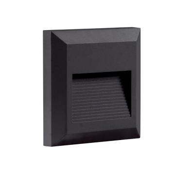 Lumina treapta cu LED patrat negru
