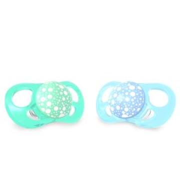 Suzeta 6+ luni Twistshake Pastel Blue Green 2 bucati